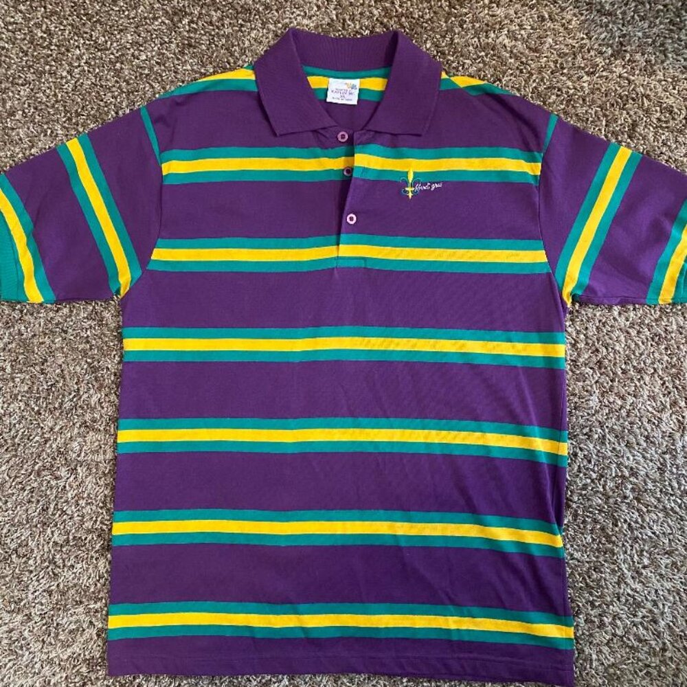 Get Ready for Mardi Gras!! Mardi Gras Polo Shirt